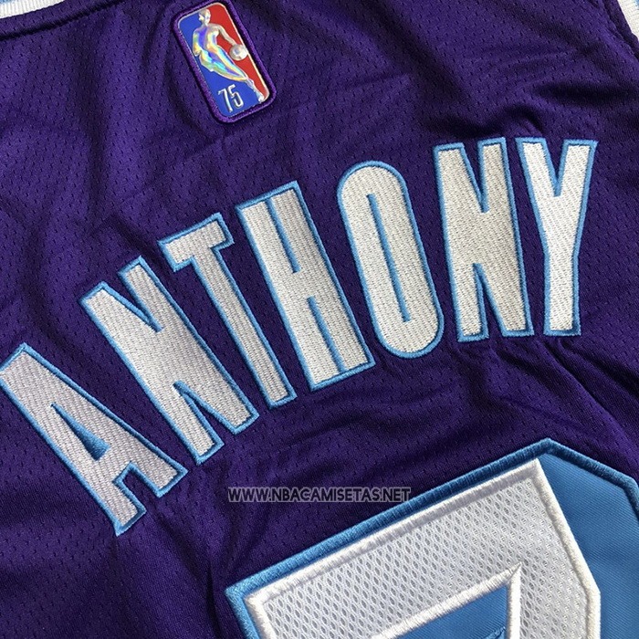 Camiseta Los Angeles Lakers Carmelo Anthony NO 7 Ciudad 2021-22 Violeta
